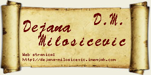 Dejana Milošičević vizit kartica